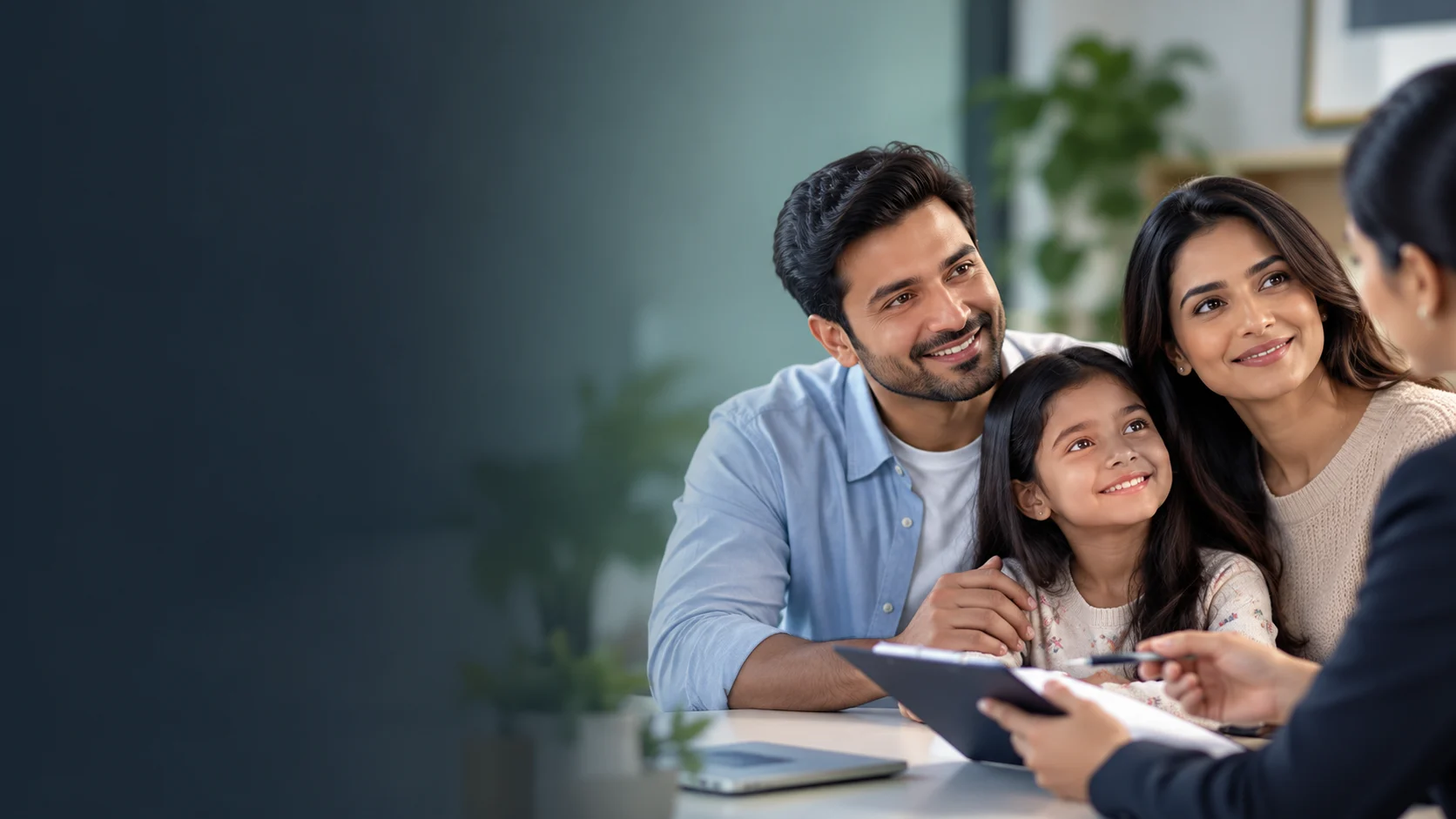 An Advisor on a call explaining life insurance premium options